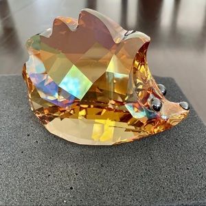 Swarovski Nick-Hedgehog, LARGE Lovlot Copper/Jet Crystal Authentic MIB 1041297